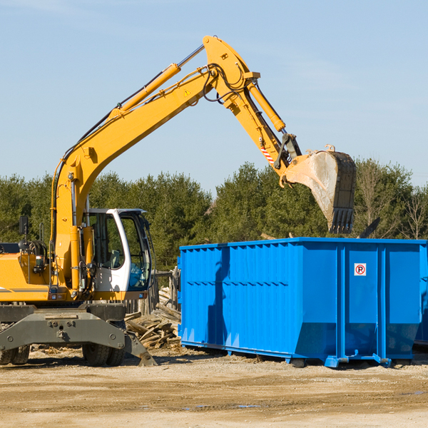 are there any restrictions on where a residential dumpster can be placed in St George